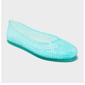 Women's Isabella Jelly Flats - Wild Fable™ Turquoise Green Size 9 new